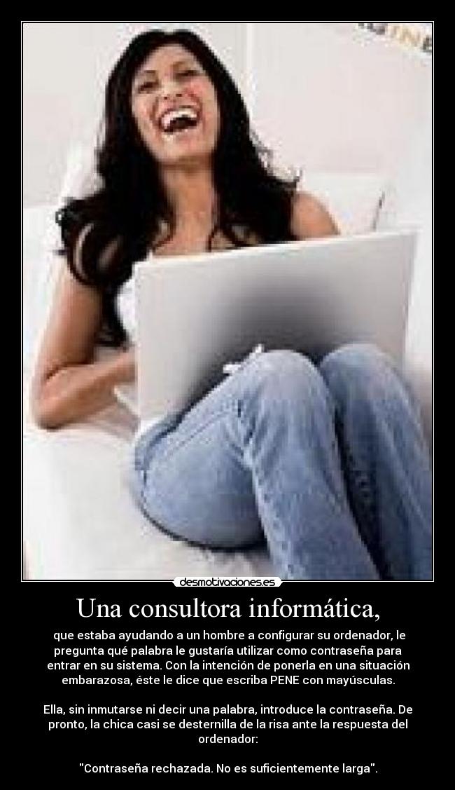 Una consultora informática, - 