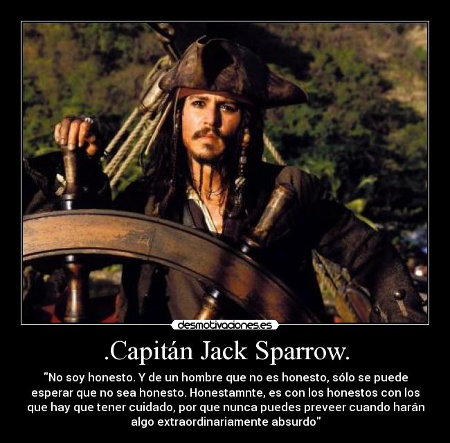 .Capitán Jack Sparrow. -