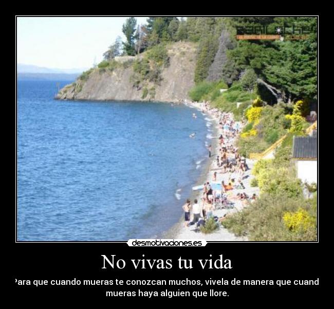 No vivas tu vida - 