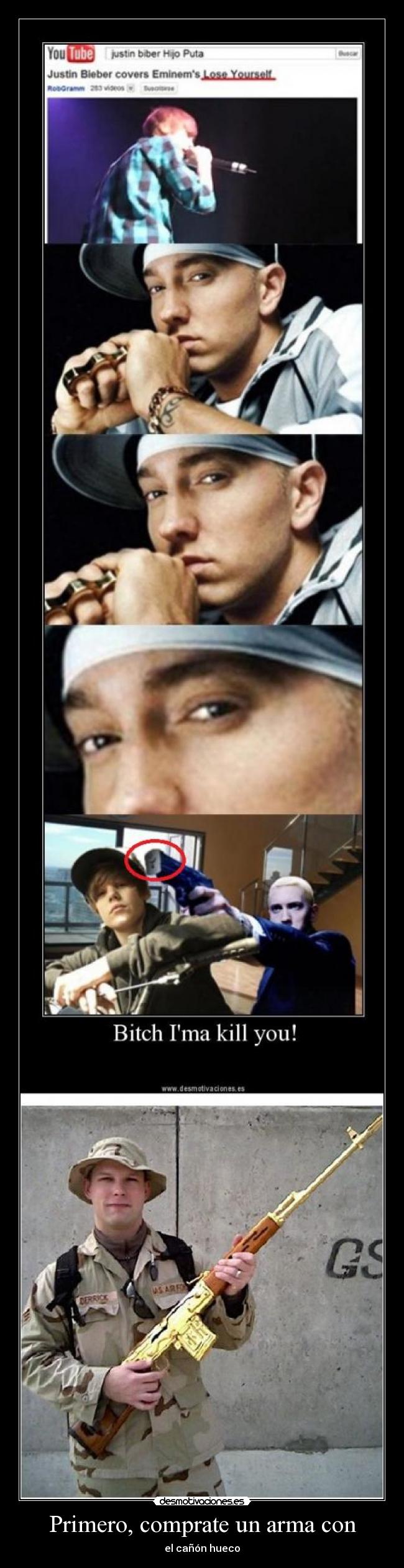 Primero, comprate un arma con - 