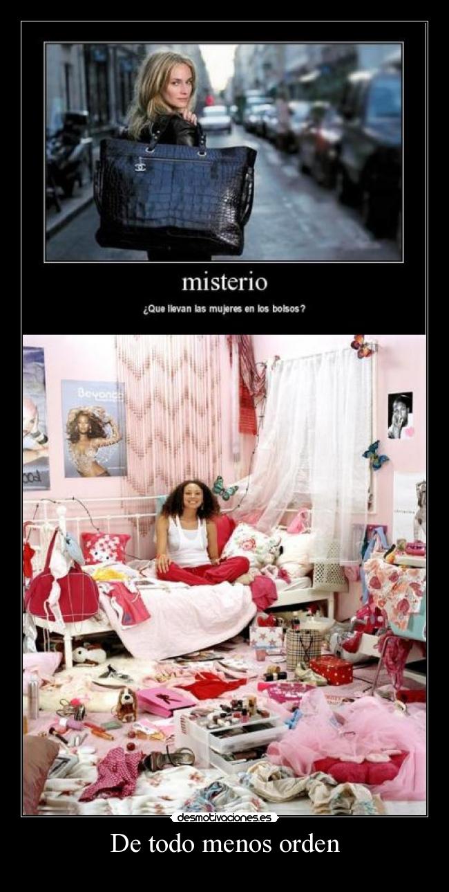 De todo menos orden -