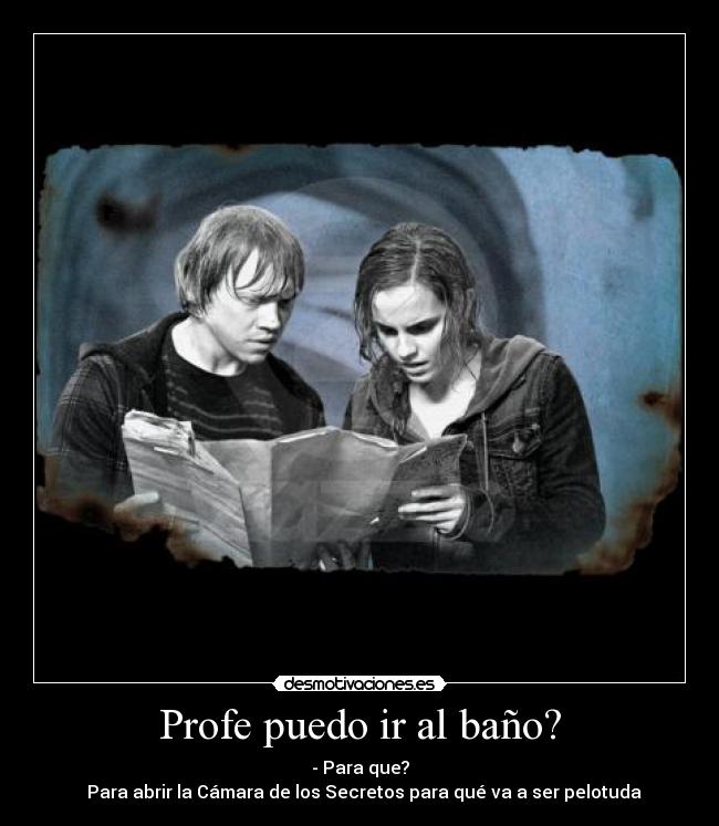 Profe puedo ir al baño? -