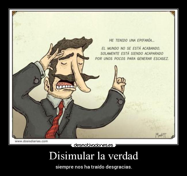 Disimular la verdad -