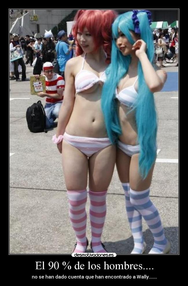 El 90 % de los hombres.... - no se han dado cuenta que han encontrado a Wally.......