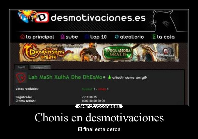 Chonis en desmotivaciones -