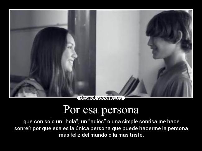 Por esa persona -