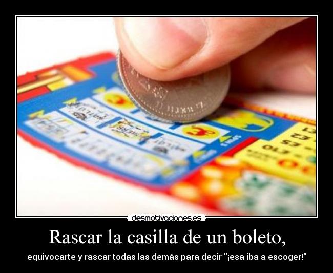 carteles boleto desmotivaciones