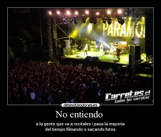 carteles paramore concert desmotivaciones