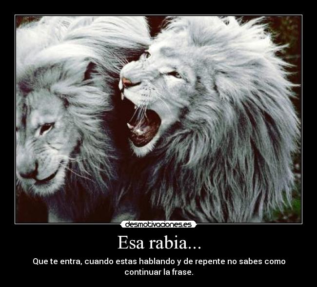 Esa rabia... - 