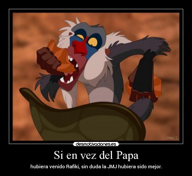 Si en vez del Papa -
