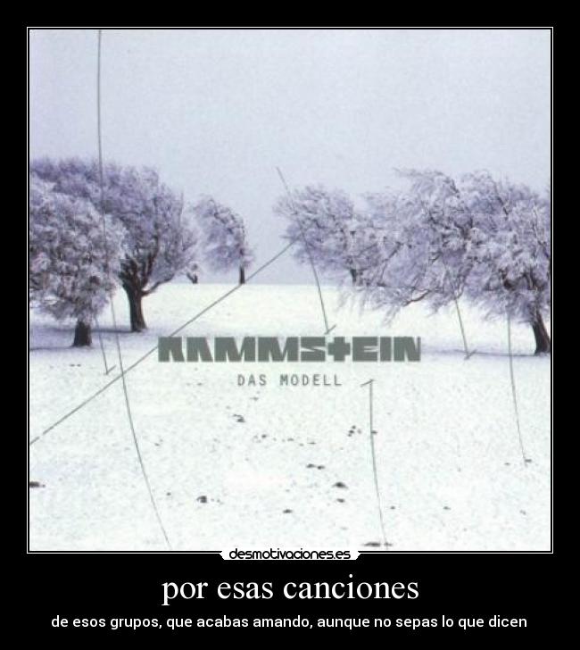 por esas canciones -