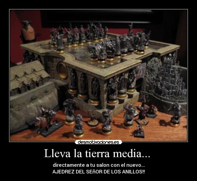 Lleva la tierra media... - directamente a tu salon con el nuevo...
AJEDREZ DEL SEñOR DE LOS ANILLOS!!