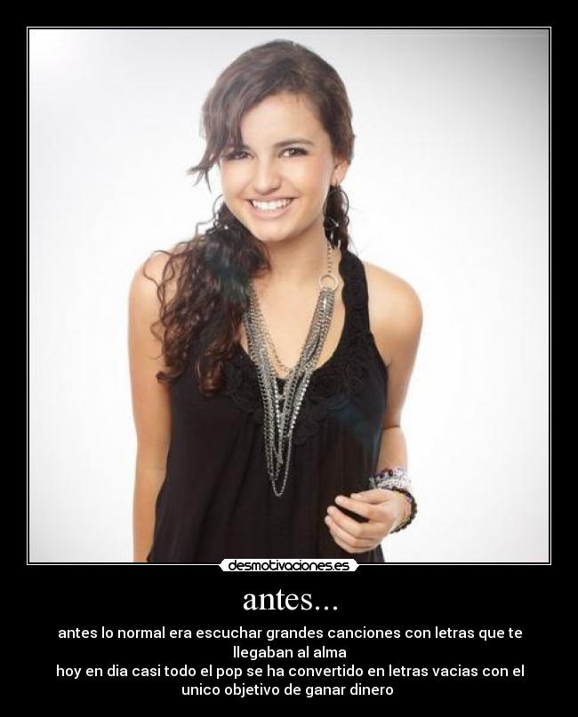 antes... - 