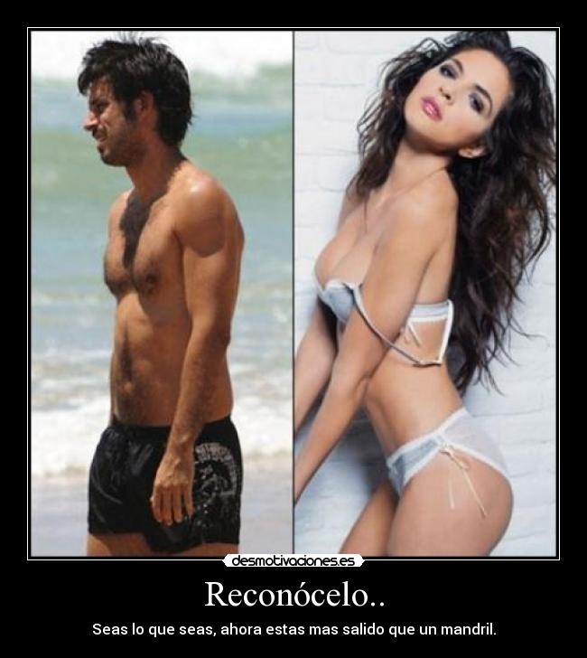 Reconócelo.. - Seas lo que seas, ahora estas mas salido que un mandril.