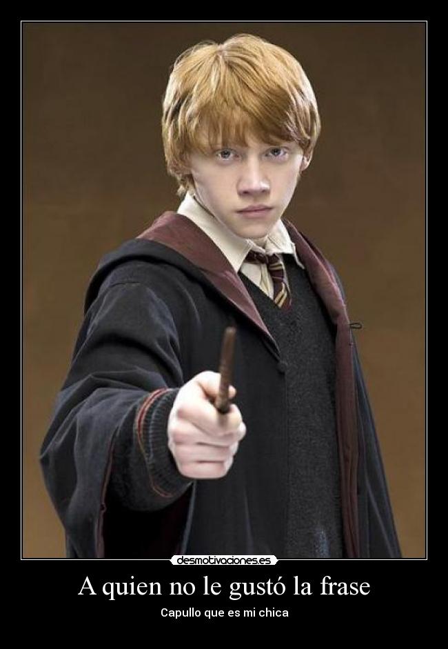 A quien no le gustó la frase - Capullo que es mi chica