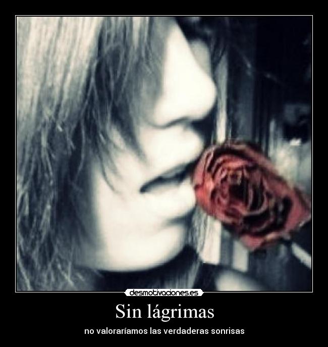 Sin lágrimas - no valoraríamos las verdaderas sonrisas