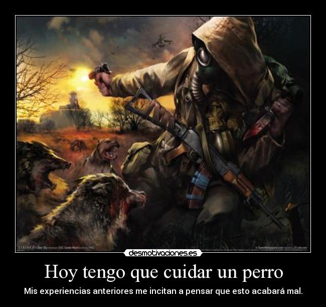 Hoy tengo que cuidar un perro - Mis experiencias anteriores me incitan a pensar que esto acabará mal.