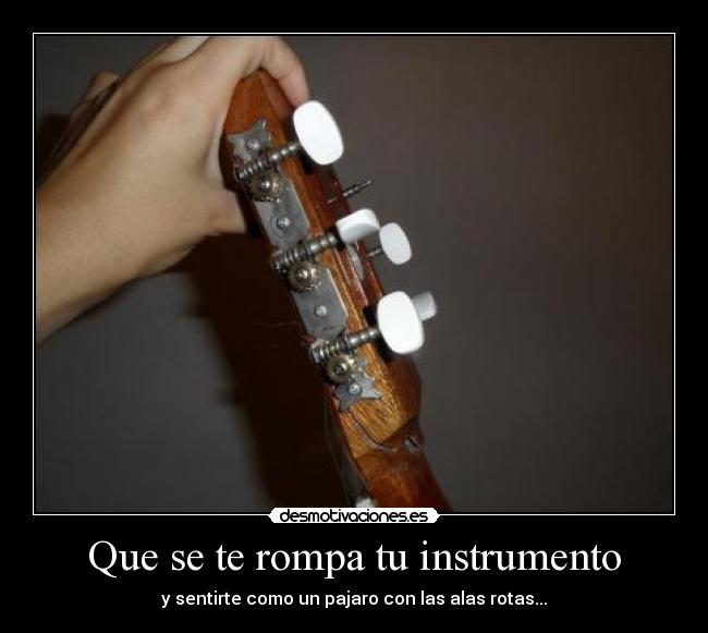 Que se te rompa tu instrumento - 