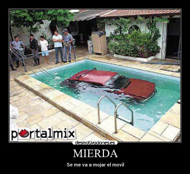 MIERDA - Se me va a mojar el movil