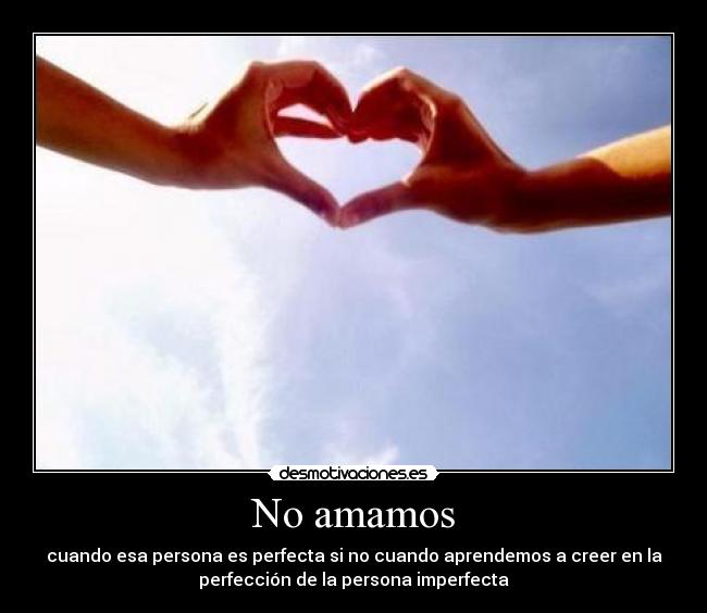 No amamos - 