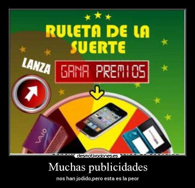 Muchas publicidades -