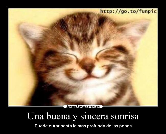 Una buena y sincera sonrisa - 