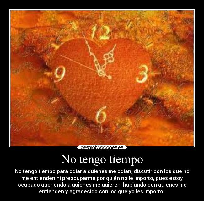 carteles tengo tiempo desmotivaciones