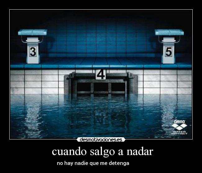cuando salgo a nadar -