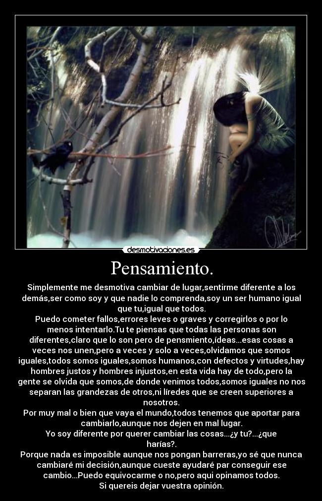 Pensamiento. - 