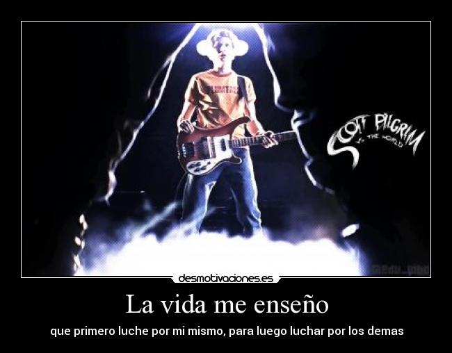 La vida me enseño -