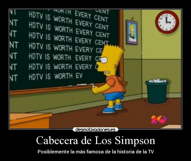 Cabecera de Los Simpson -