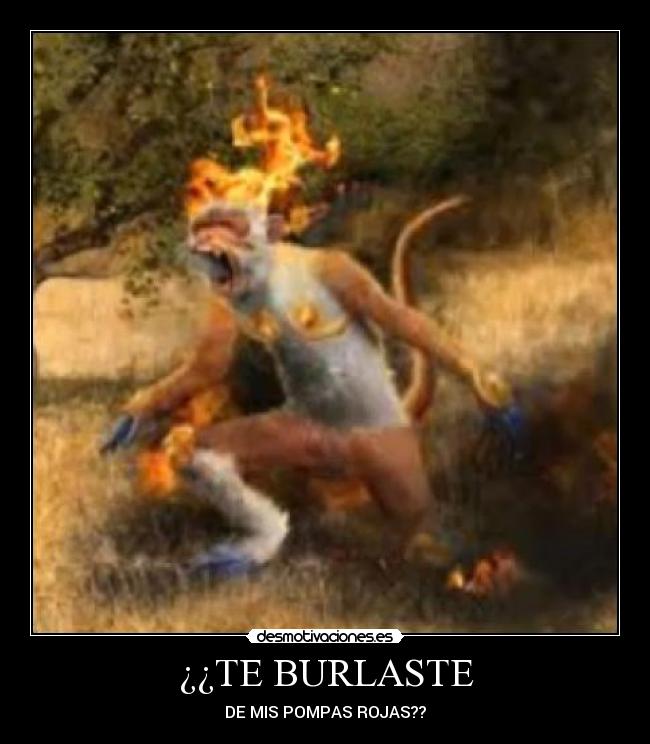 ¿¿TE BURLASTE - DE MIS POMPAS ROJAS??
