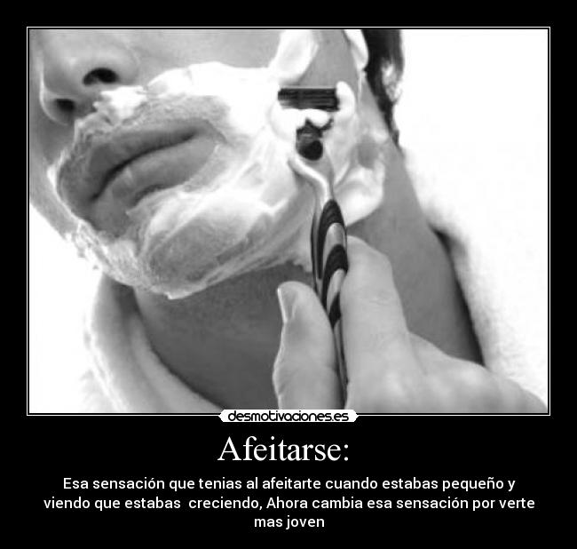 carteles afeitarse desmotivaciones