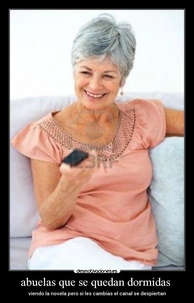 abuelas que se quedan dormidas -