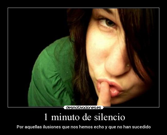 1 minuto de silencio -