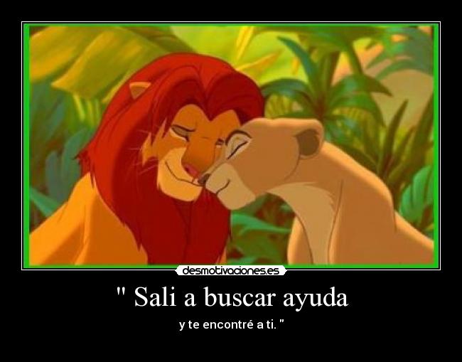  Sali a buscar ayuda - 