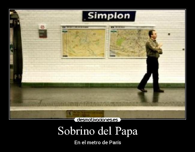 Sobrino del Papa - En el metro de París