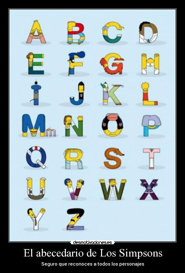El abecedario de Los Simpsons - 