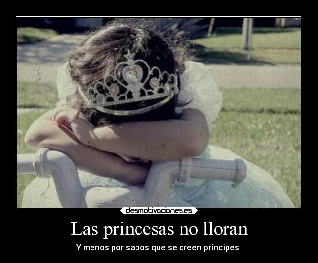 Las princesas no lloran - Y menos por sapos que se creen príncipes 