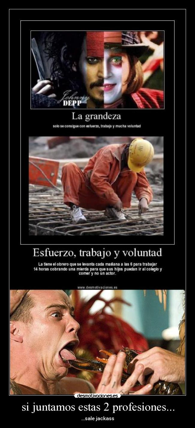 si juntamos estas 2 profesiones... - ...sale jackass