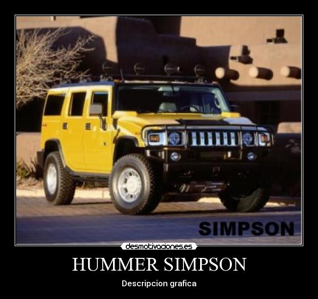 HUMMER SIMPSON - Descripcion grafica