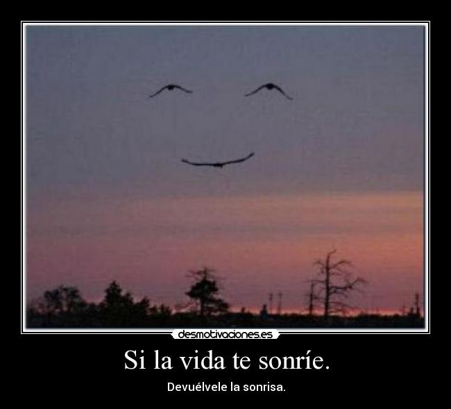 Si la vida te sonríe. - 