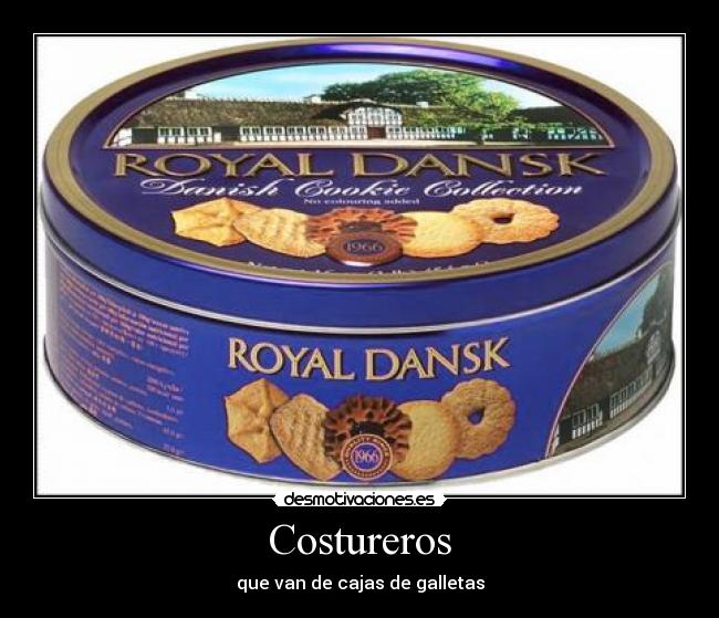 Costureros - que van de cajas de galletas