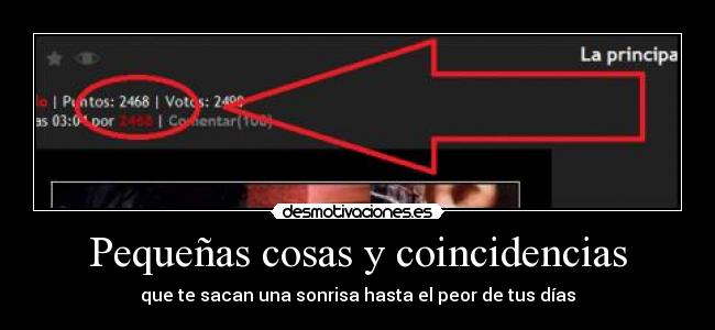 Pequeñas cosas y coincidencias - 