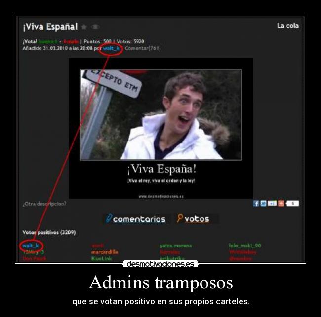Admins tramposos -