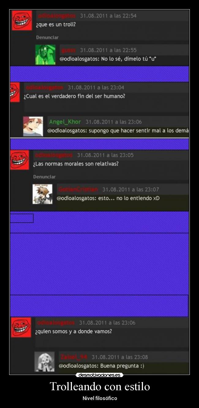 Trolleando con estilo -