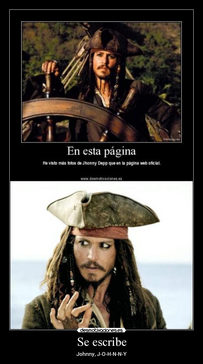 Se escribe - Johnny, J-O-H-N-N-Y