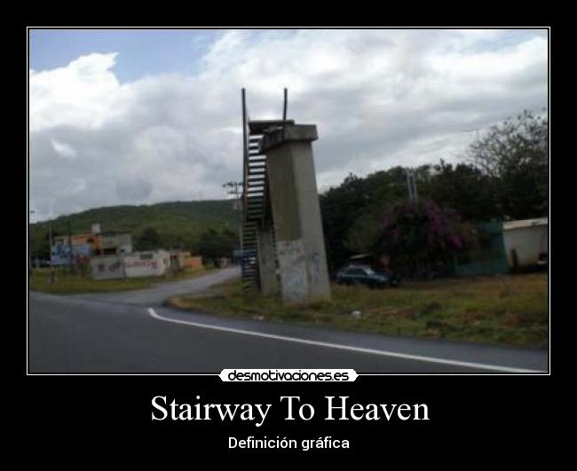 carteles escaleras cielo led zeppelin desmotivaciones
