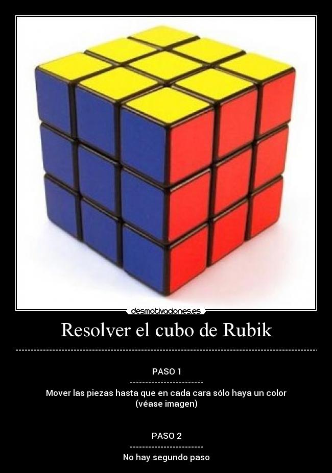 Resolver el cubo de Rubik -
