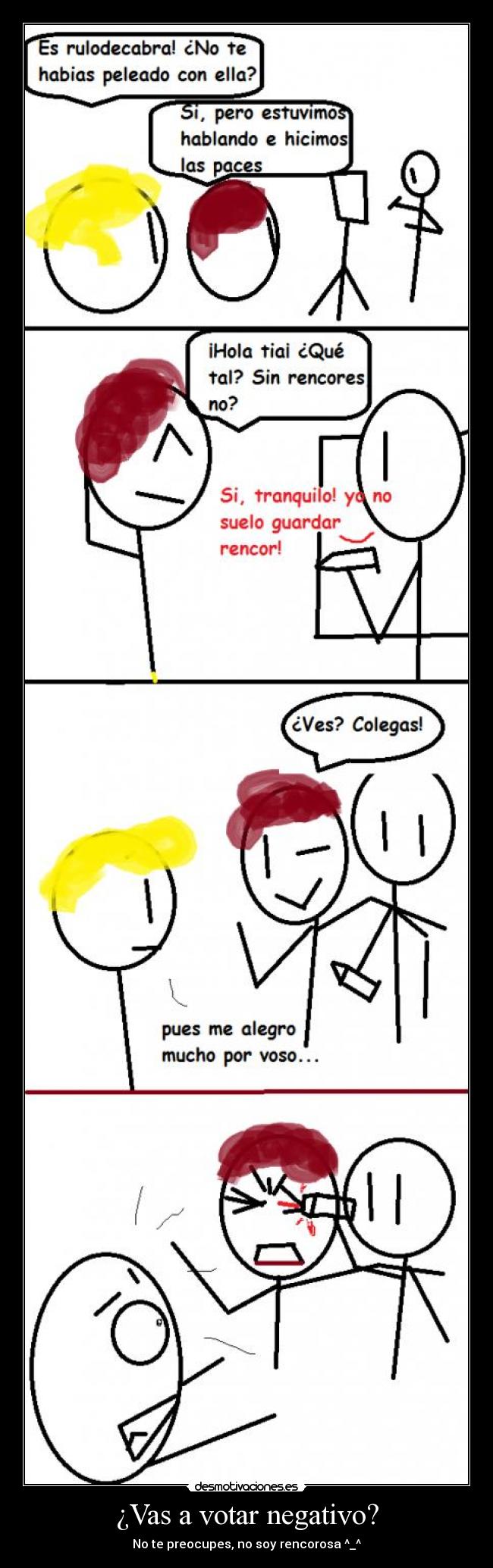 ¿Vas a votar negativo? -